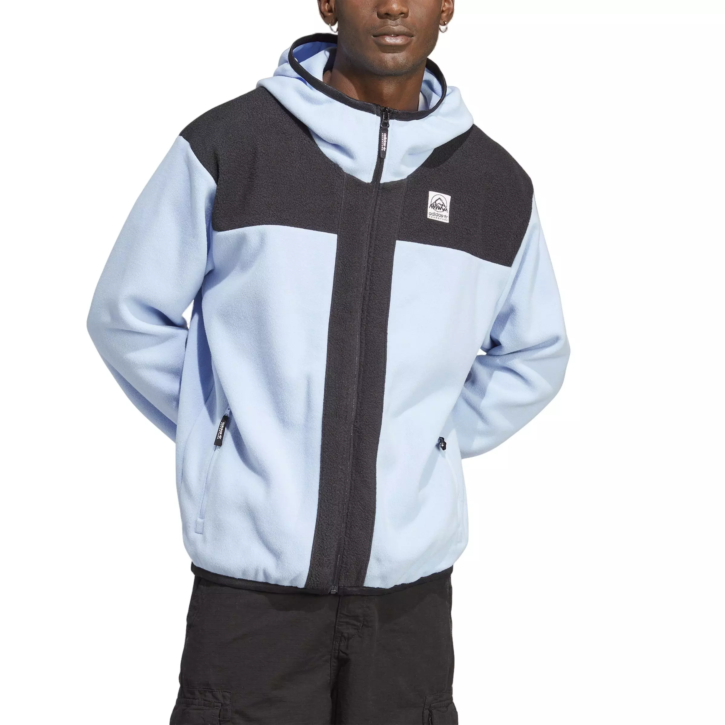 adidas Originals Men s Adventure FC Full Zip Polar Fleece Hoodie